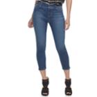 Women's Juicy Couture Flaunt It Seamless Capri Skinny Jeans, Size: 8, Dark Blue