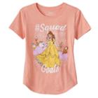 Disney's Beauty And The Beast Belle Girls 7-16 #squad Goals Graphic Tee, Girl's, Size: Small, Drk Orange