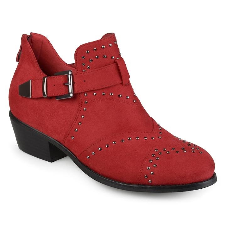 Journee Collection Kenadi Women's Ankle Boots, Size: Medium (7), Red