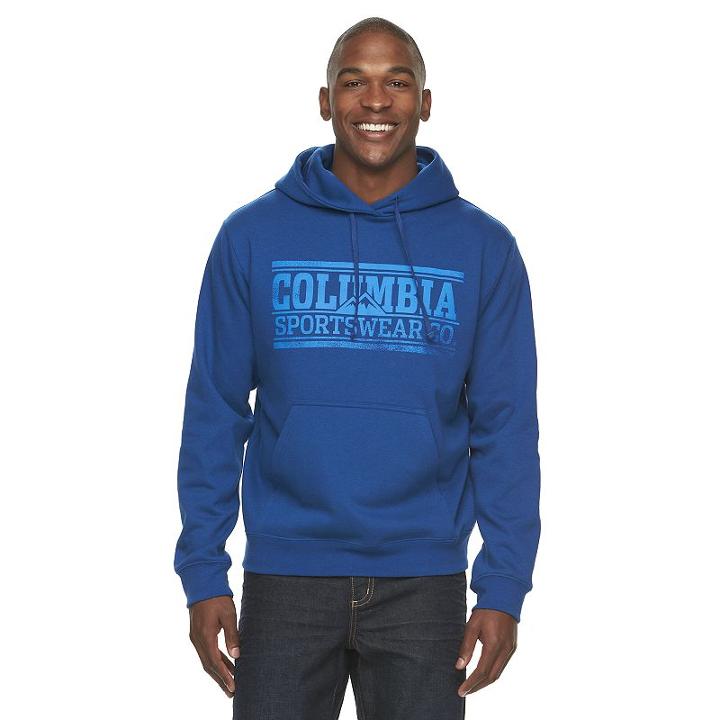 Men's Columbia Tyner Crest Hoodie, Size: Xl, Turquoise/blue (turq/aqua)