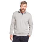 Men's Arrow Saranac Classic-fit Fleece Quarter-zip Pullover Sweater, Size: Large, Med Grey