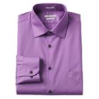 Men's Van Heusen Regular-fit Lux Sateen Dress Shirt, Size: 18-34/35, Brt Purple