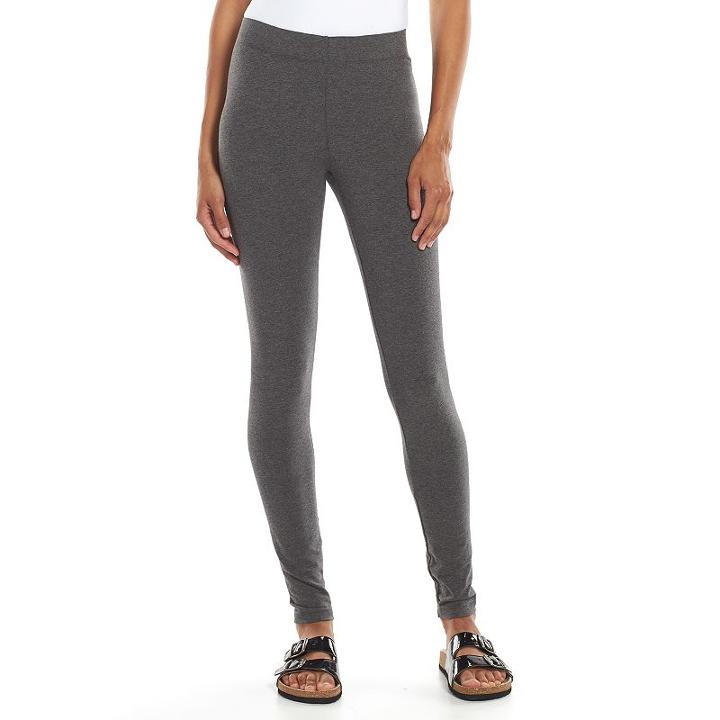 Sonoma Goods For Life&trade; Stretch Leggings - Women's, Size: Xs, Dark Grey