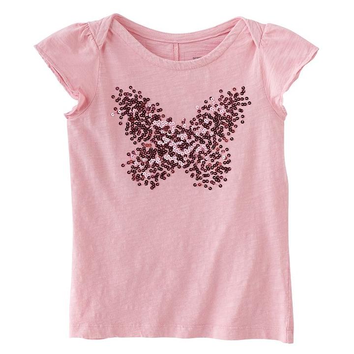Girls 4-12 Jumping Beans&reg; Sequined Graphic Tee, Girl's, Size: 8, Brt Pink