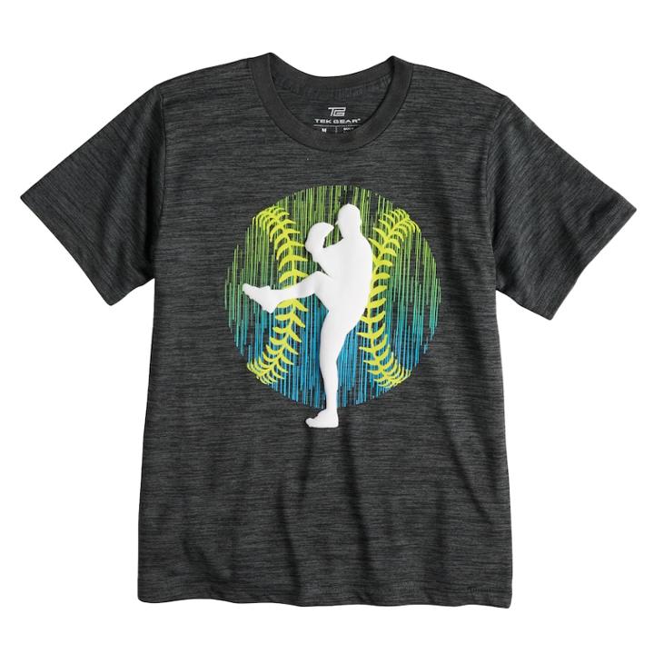 Boys 8-20 Tek Gear&reg; Baseball Tee, Size: Medium, Oxford