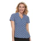 Women's Dana Buchman Trapunto Shirt, Size: Xl, Blue