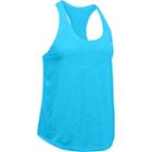 Women's Under Armour Tech Slub Flowy Tank, Size: Medium, Light Blue