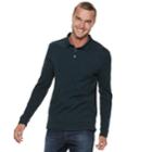 Men's Marc Anthony Slim-fit Sweater Slubbed Polo, Size: Medium, Dark Blue