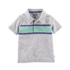 Boys 4-12 Oshkosh B'gosh&reg; Patterned Polo Shirt, Size: 12, Light Gray