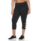 Plus Size Fila Sport&reg; Criss Cross Crop Leggings, Women's, Size: 1xl, Black