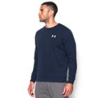 Men's Under Armour Fitted Fleece Crewneck Top, Size: Medium, Blue (navy)