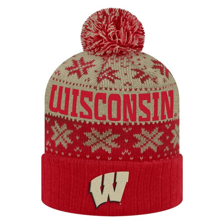 Adult Top Of The World Wisconsin Badgers Subarctic Beanie, Adult Unisex, Med Red
