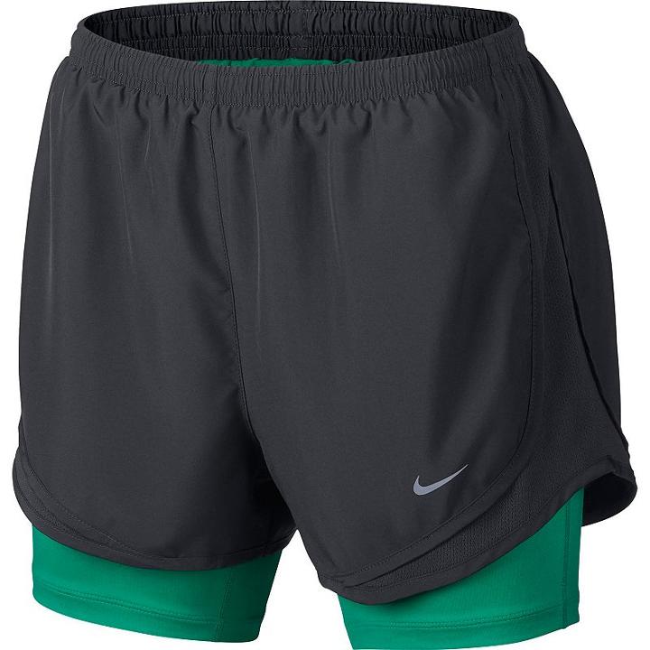 Women's Nike 2-in-1 Tempo Compression Running Shorts, Size: Small, Grey Other