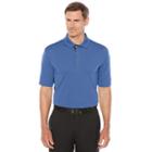 Men's Grand Slam Classic-fit Colorblock Performance Golf Polo, Size: Large, Blue Other