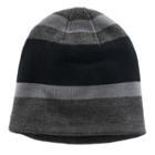 Boys Tek Gear&reg; Striped Sherpa-lined Beanie, Black