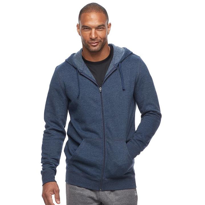 Big & Tall Tek Gear® Ultra Soft Heathered Fleece Hoodie, Men's, Size: Xxl Tall, Blue (navy)