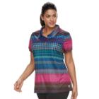 Plus Size Fila Sport&reg; Printed Golf Polo, Women's, Size: 3xl, Med Pink