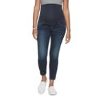 Maternity A:glow Belly Panel Cropped Jeggings, Women's, Size: 4-mat, Med Blue