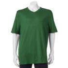 Big & Tall Croft & Barrow&reg; Classic-fit Easy-care V-neck Tee, Men's, Size: 4xb, Dark Green