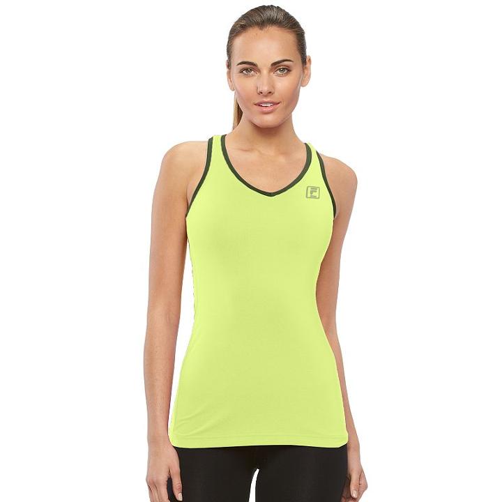 Women's Fila Sport&reg; Basic Racer Workout Tank Top, Size: Small, Brt Green