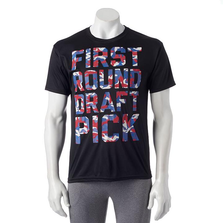 Men's Tek Gear&reg; Dry Tek Draft Pick Tee, Size: Xl, Black