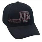 Adult Top Of The World Texas A & M Aggies Burnout One-fit Cap, Black