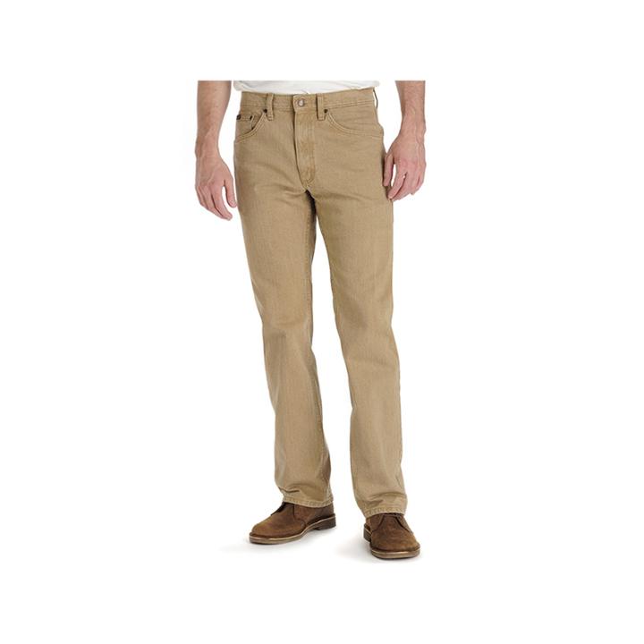 Men's Lee Premium Select Classic Active Comfort Straight Leg Jeans, Size: 31x32, Med Brown