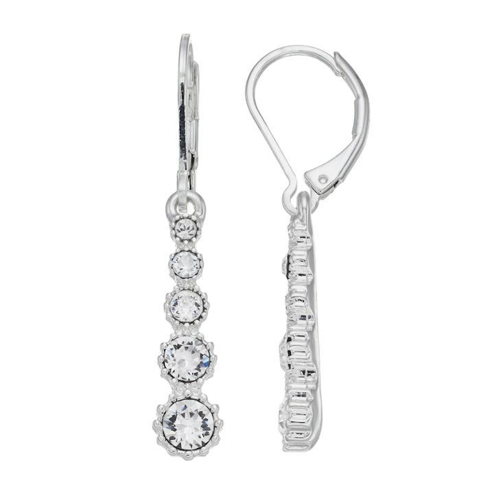 Dana Buchman Graduated Linear Earrings, Women's, Silver