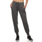 Women's Tek Gear&reg; French Terry Jogger Pants, Size: Medium, Dark Grey