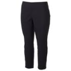 Juniors' Plus Size Joe B Zipper Ankle Pants, Teens, Size: 3xl, Black