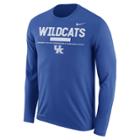 Men's Nike Kentucky Wildcats Dri-fit Legend Staff Long-sleeve Tee, Size: Medium, Blue