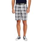 Men's Haggar&reg; Cool 18&reg; Flat-front Plaid Shorts, Size: 34, White