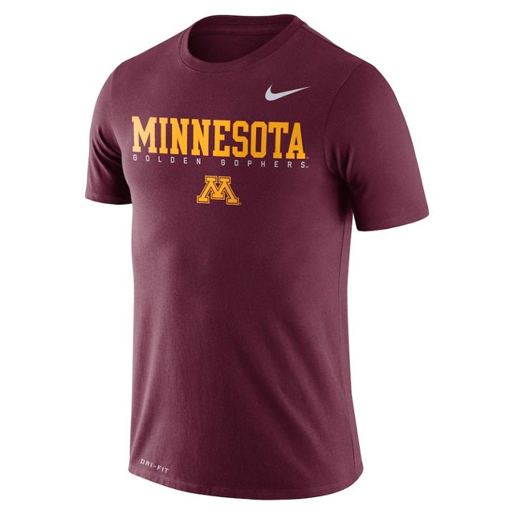 Men's Nike Minnesota Golden Gophers Facility Tee, Size: Large, Red