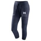 Women's Nike Michigan Wolverines Vintage Capri Pants, Size: Medium, Blue (navy)