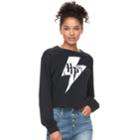 Juniors' Harry Potter Lightning Bolt Graphic Tee, Teens, Size: Small, Black