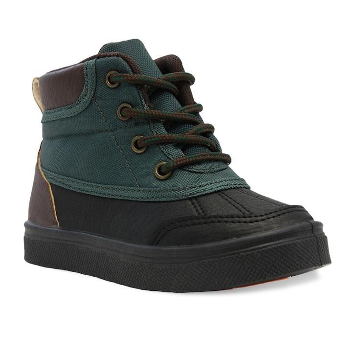 Oomphies Julian Toddler Boys' Sneaker Boots, Size: 9 T, Dark Green