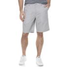 Men's Marc Anthony Slim-fit Houndstooth Linen-blend Shorts, Size: 36, Med Grey
