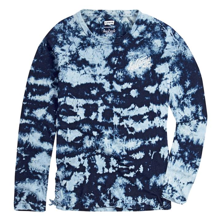 Girls 7-16 Levi's Lace Up Sides Raglan Top, Size: Large, Blue