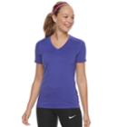 Women's Nike Training Short Sleeve Top, Size: Xs, Blue