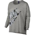 Women's Nike Long Sleeve Graphic Tee, Size: Small, Grey Other