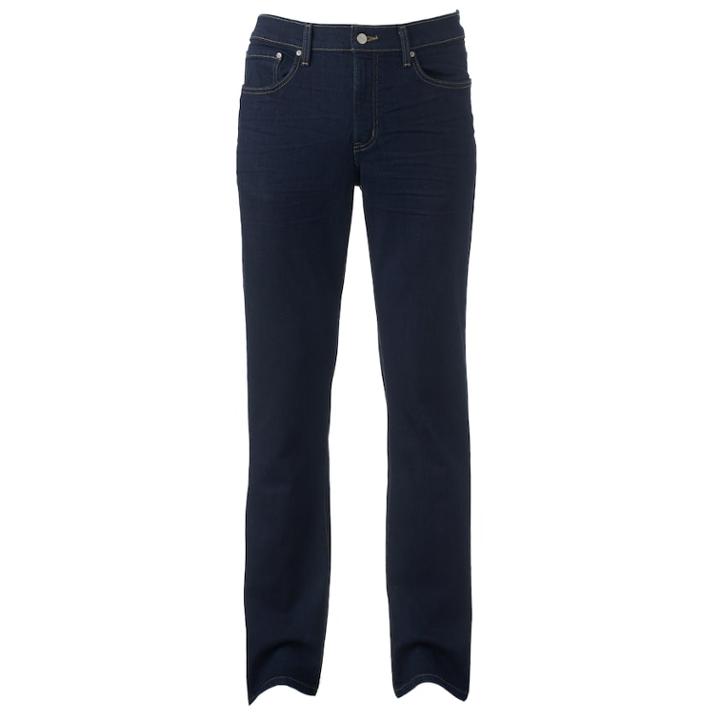 Big & Tall Sonoma Goods For Life&trade; Flexwear Straight-fit Stretch Jeans, Men's, Size: 48x30, Dark Blue
