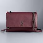 Simply Vera Vera Wang Garrison Double Entry Flap Crossbody Bag, Women's, Med Red