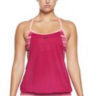 Women's Nike Filtered Sport 2-in-1 Tankini Top, Size: Small, Pink Other