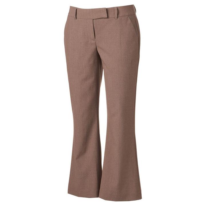 Women's Apt. 9&reg; Career Crop Pants, Size: 12, Med Beige