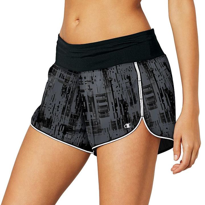Women's Champion Marathon Running Shorts, Size: Large, Grey