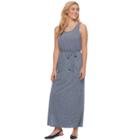 Women's Sonoma Goods For Life&trade; Slubbed Maxi Dress, Size: Xl, Dark Blue