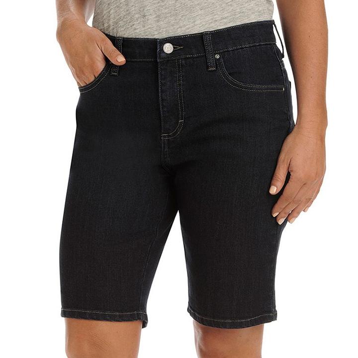 Women's Lee Kathy Relaxed Bermuda Jean Shorts, Size: 4 - Regular, Blue