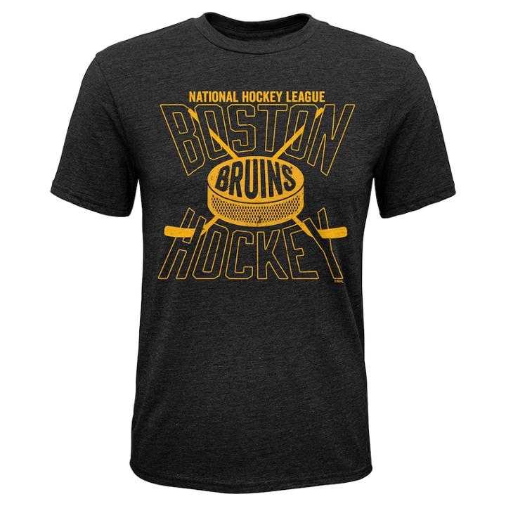 Boys 8-20 Boston Bruins One Timer Tee, Size: S 8, Black