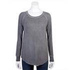 Juniors' Grayson Threads Raglan Long Sleeve Tee, Girl's, Size: Xs, Oxford