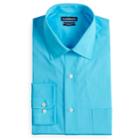 Men's Croft & Barrow&reg; Regular-fit Easy-care Spread-collar Dress Shirt, Size: 15.5-34/35, Turquoise/blue (turq/aqua)